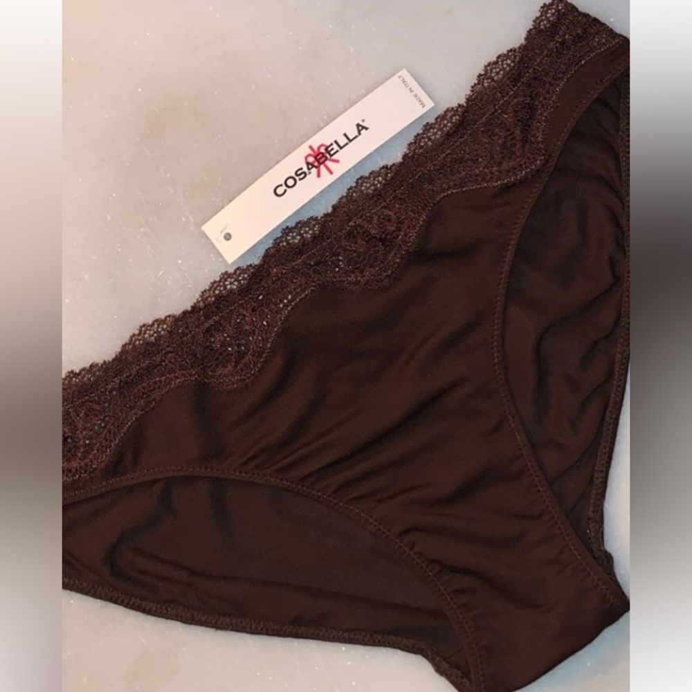 S, M, L - Phoebe Dk Choc Low-rise Bikini